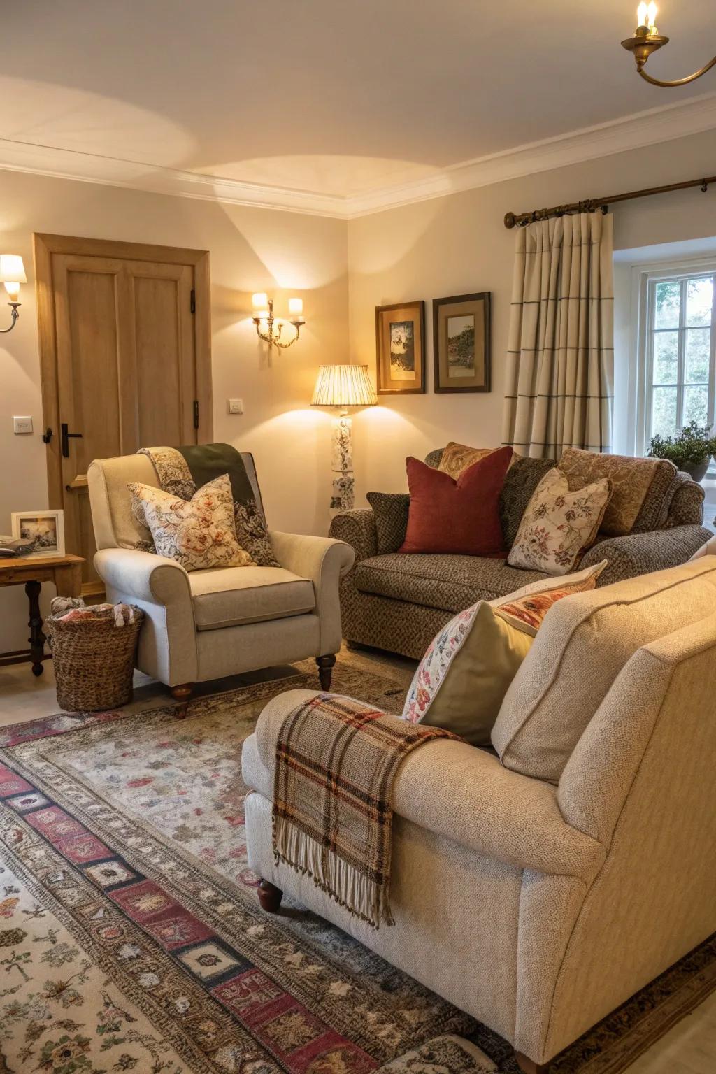 Relaxed seating for a laid-back coastal vibe.