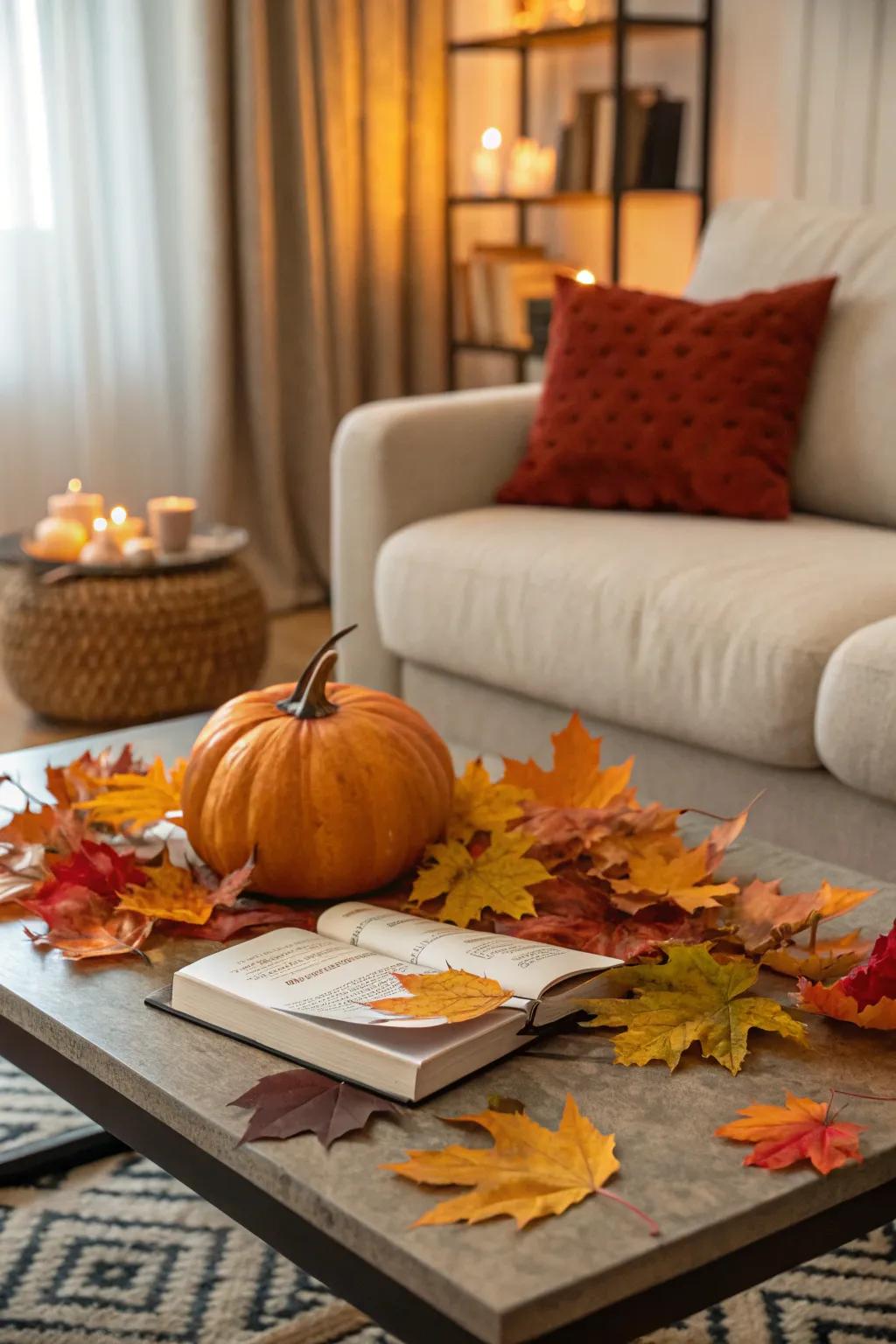 Holiday themes keep your coffee table decor dynamic and in tune with the time of year.