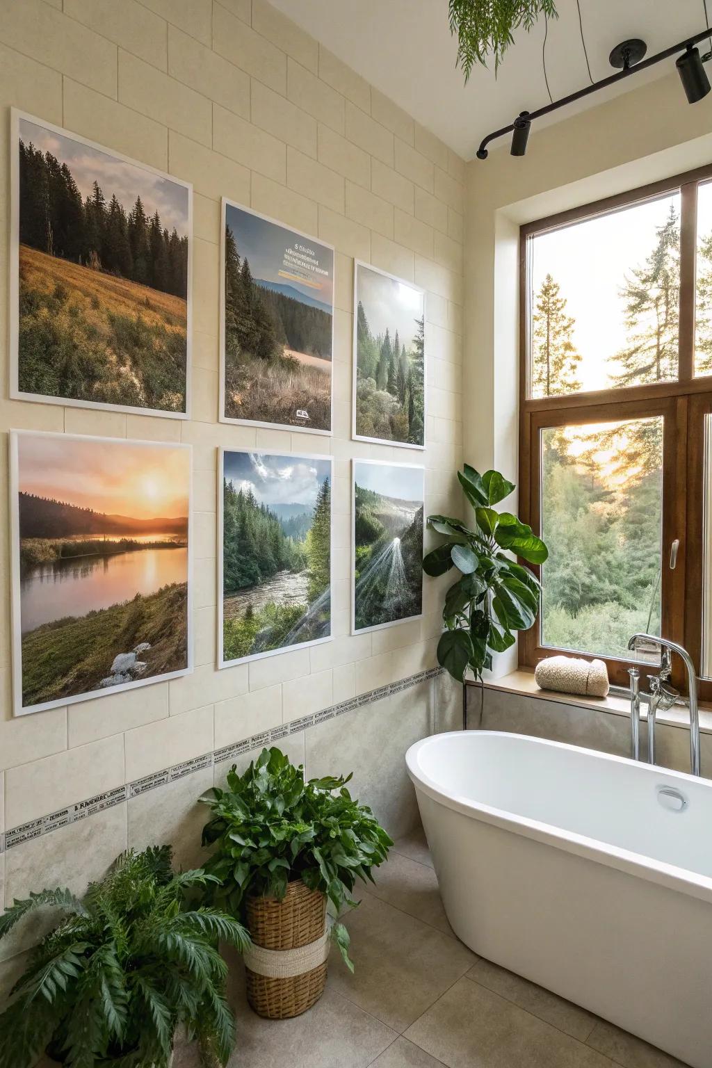 Nature posters introduce a touch of tranquility to your home.