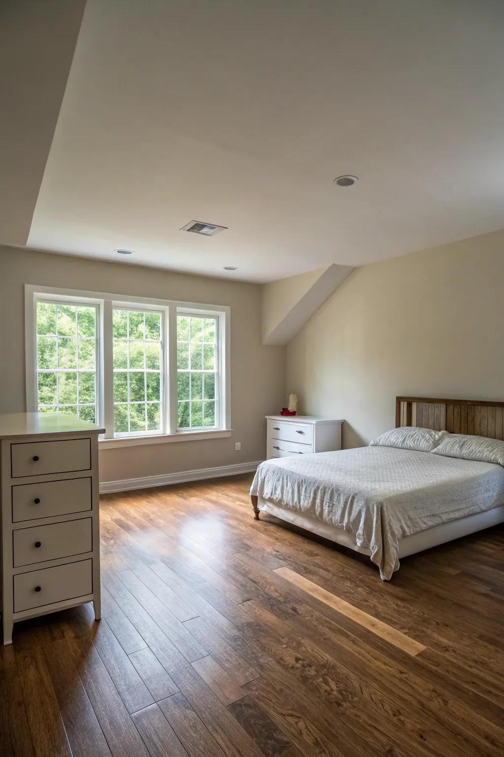 An open floor plan encourages relaxation and convenience.