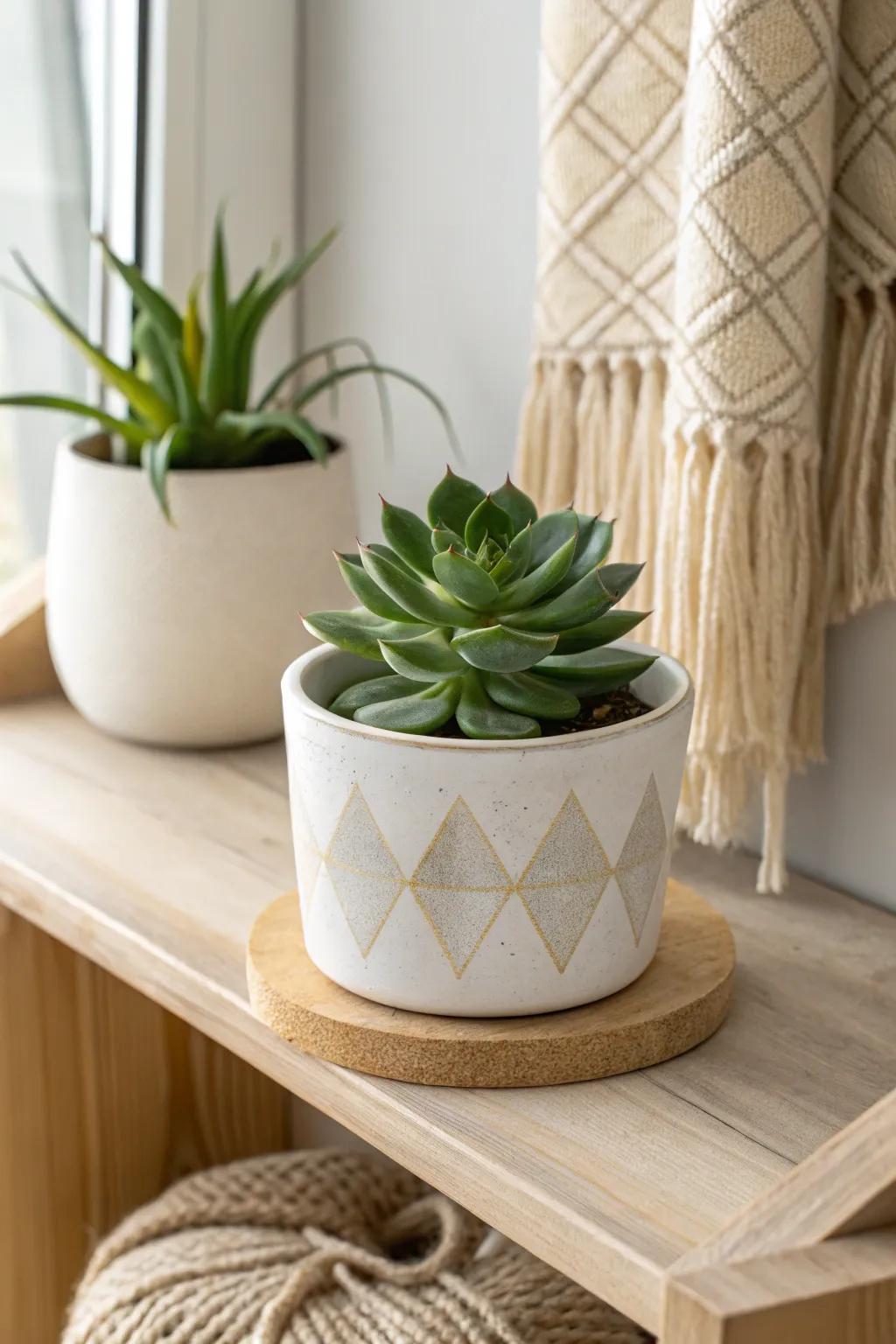 Bring a breath of fresh air into your craft space with a touch of green elegance.