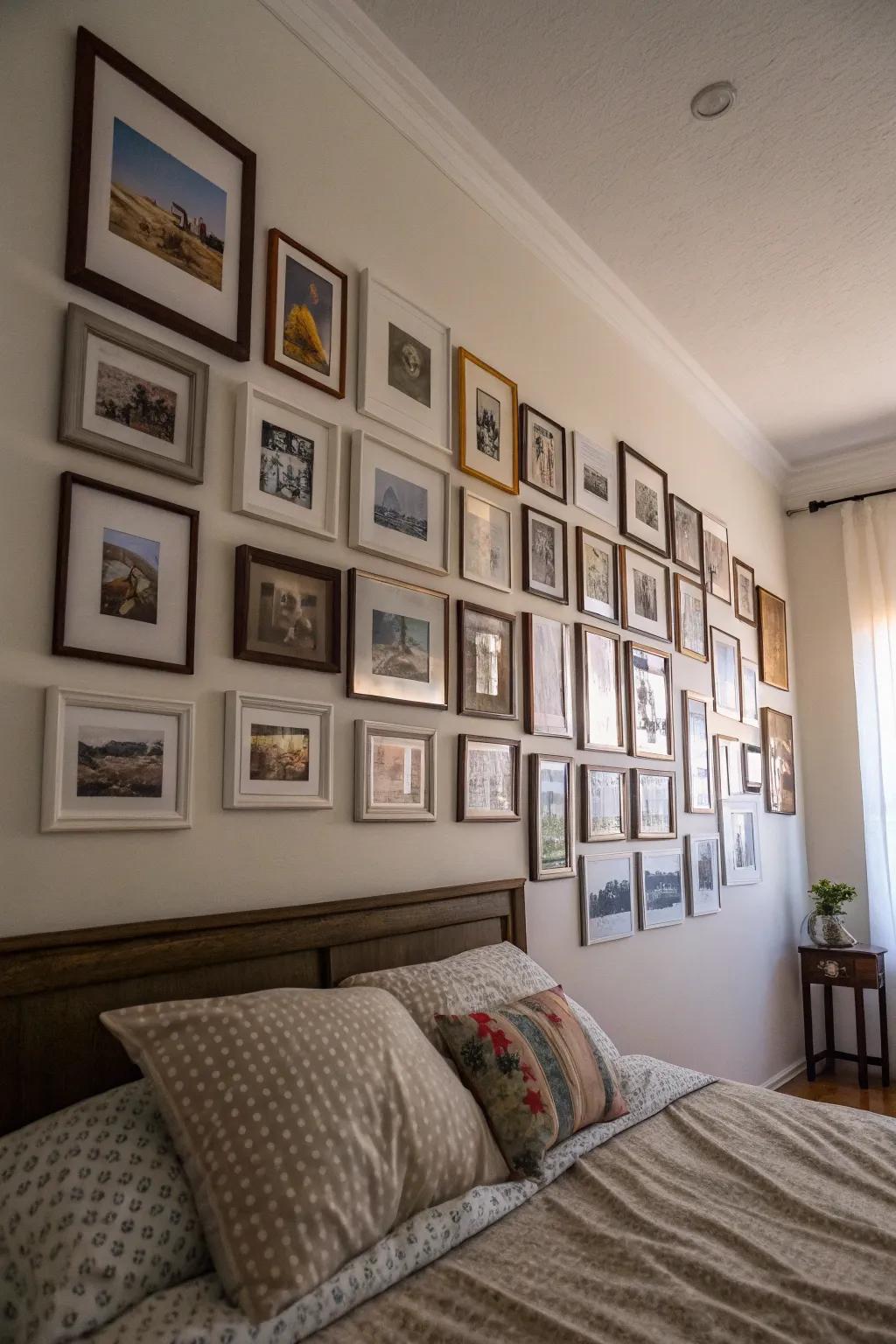 Layered frames bring depth to any picture showcase.