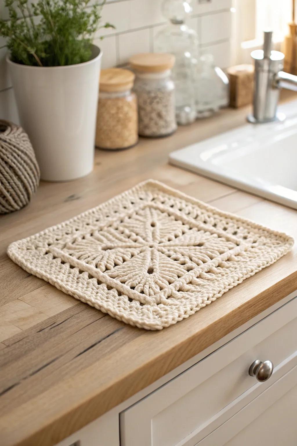 Elevate your kitchen with eco-conscious crochet dishcloths &ndash; a flawless blend of simplicity and sustainable style.