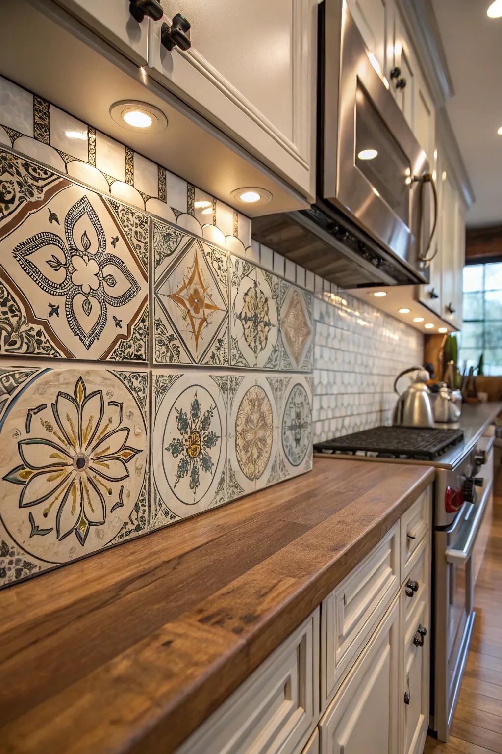 Personalized tiles introduce a personal element to your home.