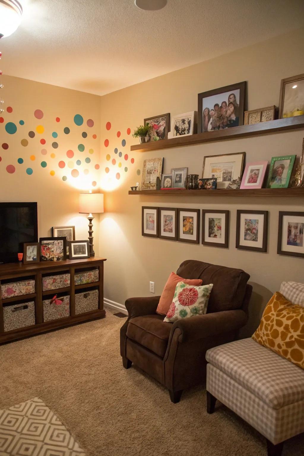 Individualized decor renders an area distinctly yours.