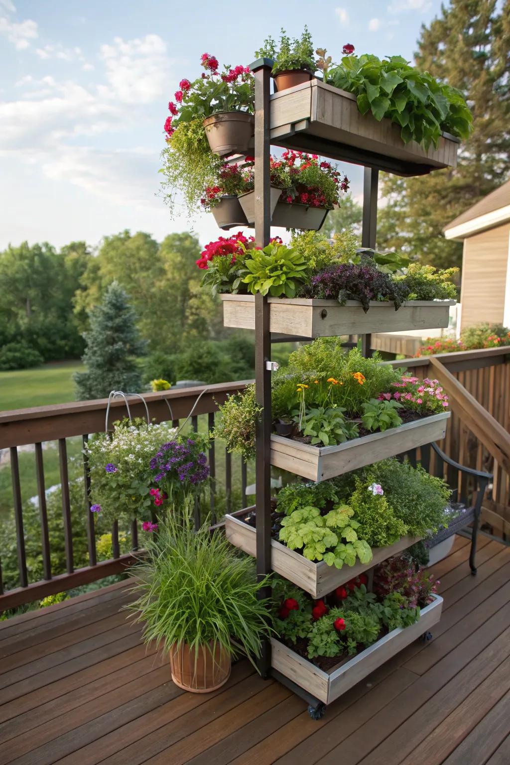 Multi-level designs add layers and visual interest.