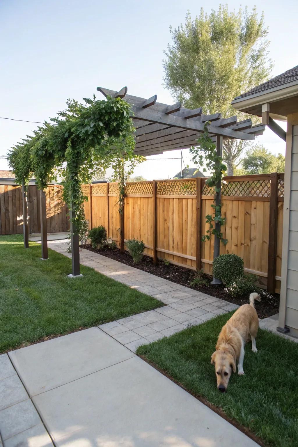Protective structures maintain your dog's coolness and ease.