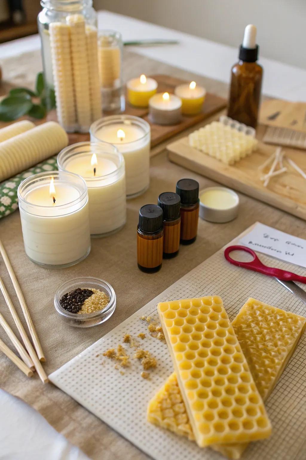 Craft your own scented candles with a DIY workshop.
