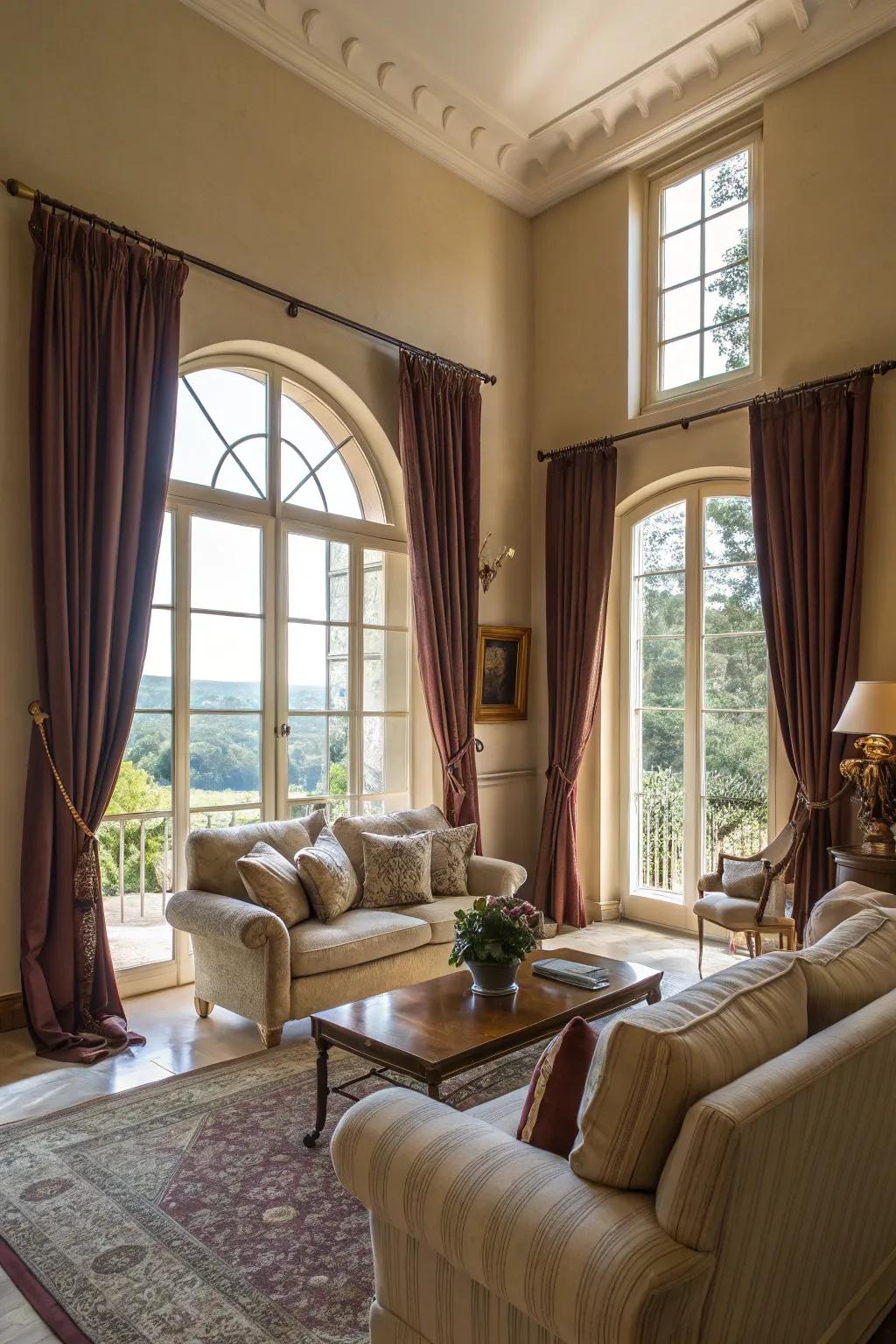 Natural light elevates the room's warmth.