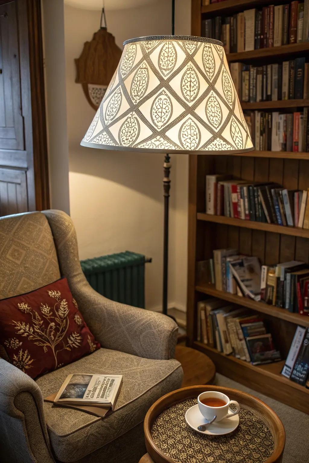 Engraved light covers add a touch of art and magic to any space.