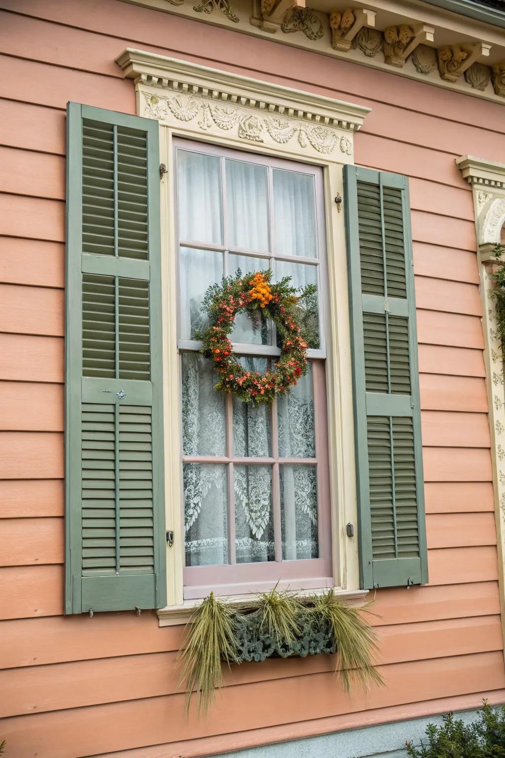 Color-coordinated window decor