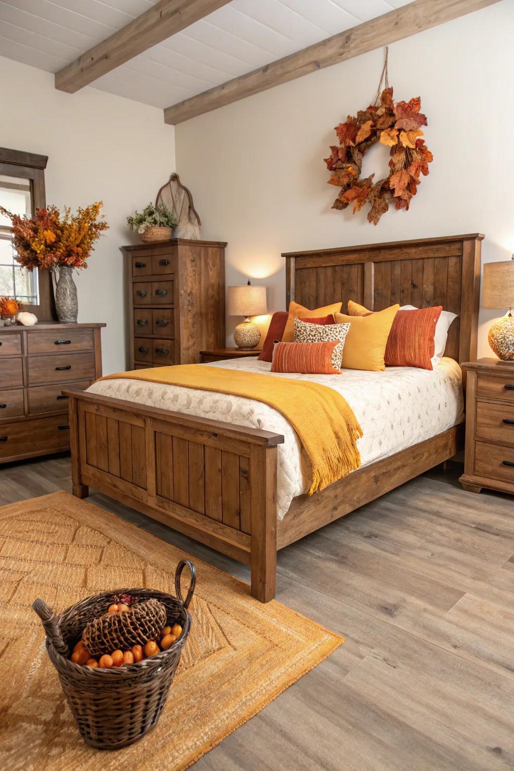 Countryside elements evoke a sense of cozy charm.