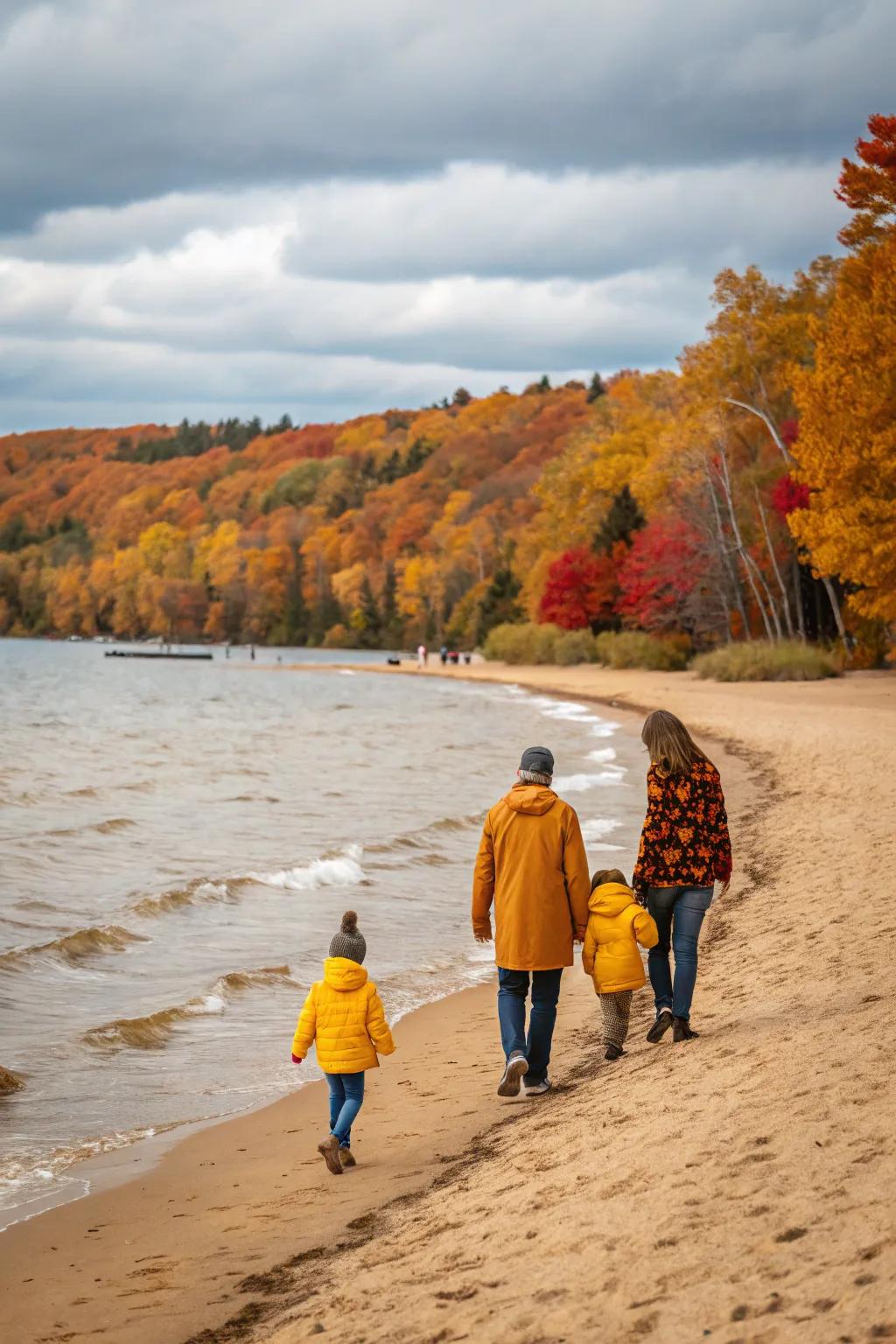 A seaside location presents a revitalizing and distinctive perspective on seasonal family images.
