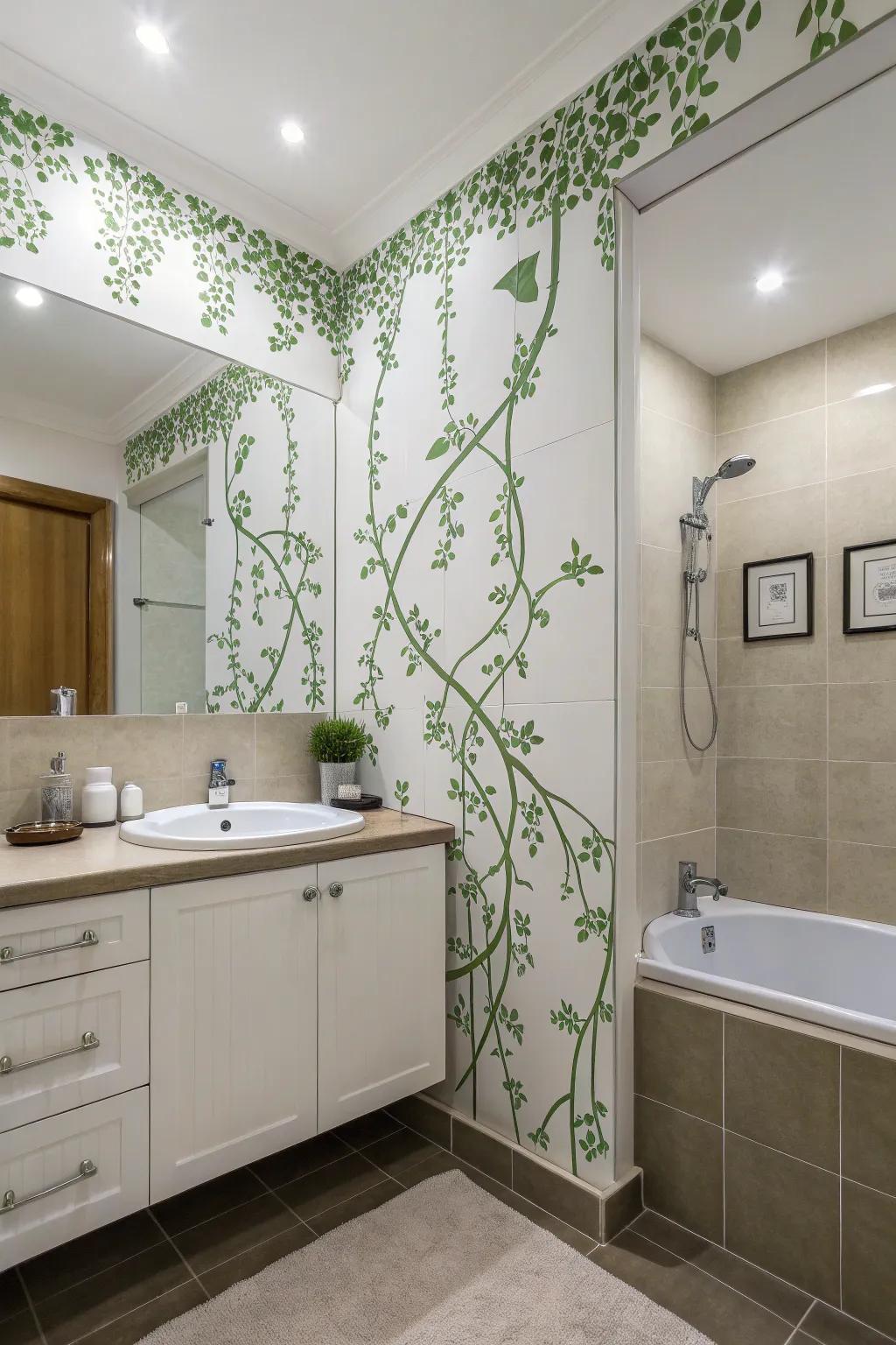 Stencils give a creative touch.