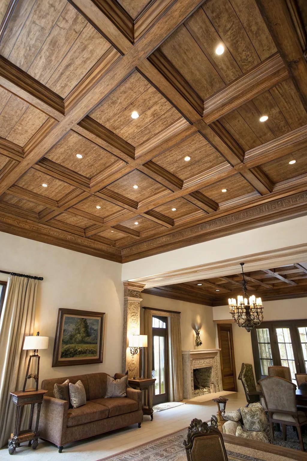 Overhead details add architectural interest to your area.