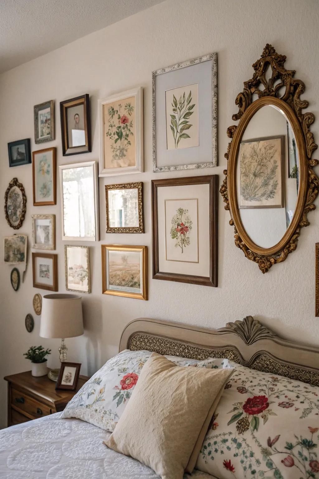 Wall art adds dimension and a personal touch.