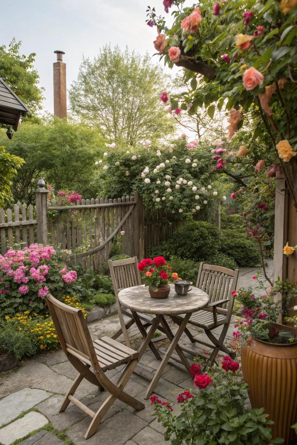 A delightful patio space, ideal for rest.