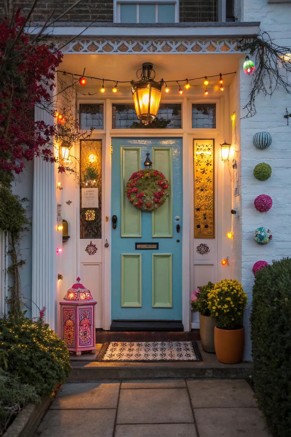 A mix of lighting adds character.