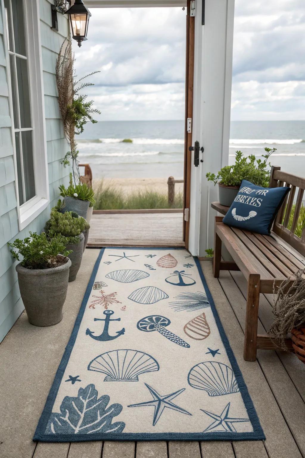 Bring the beach to your doorstep with coastal-inspired decor.