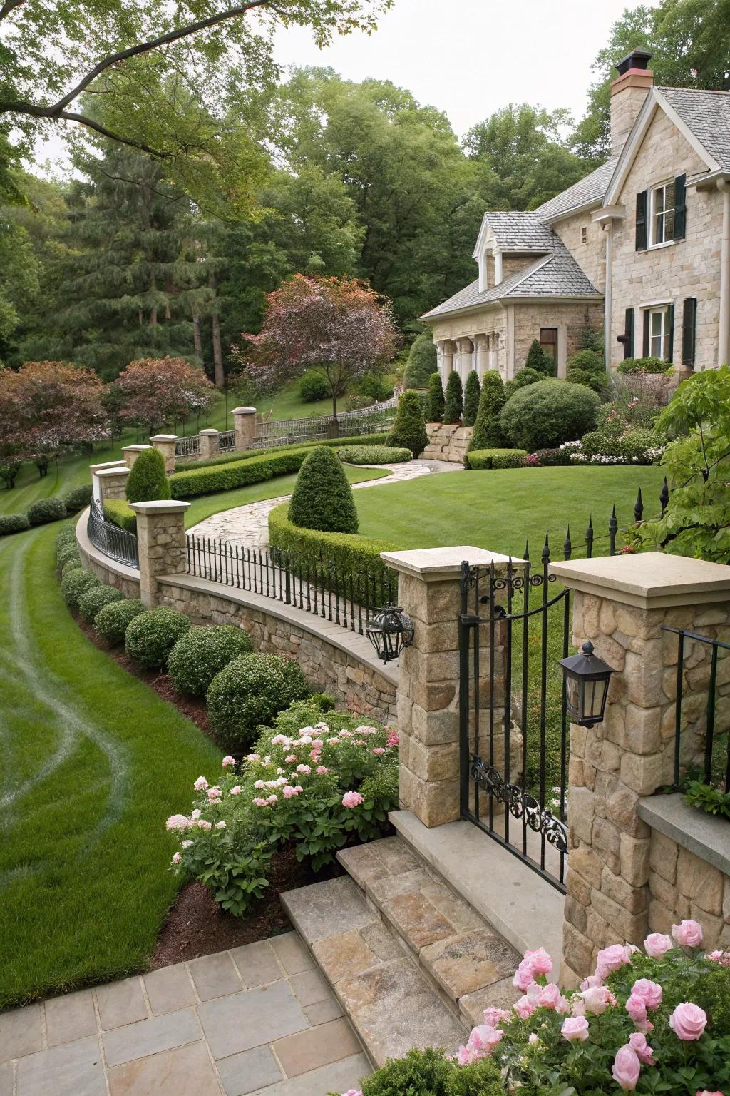 Lasting beauty with a stone wall