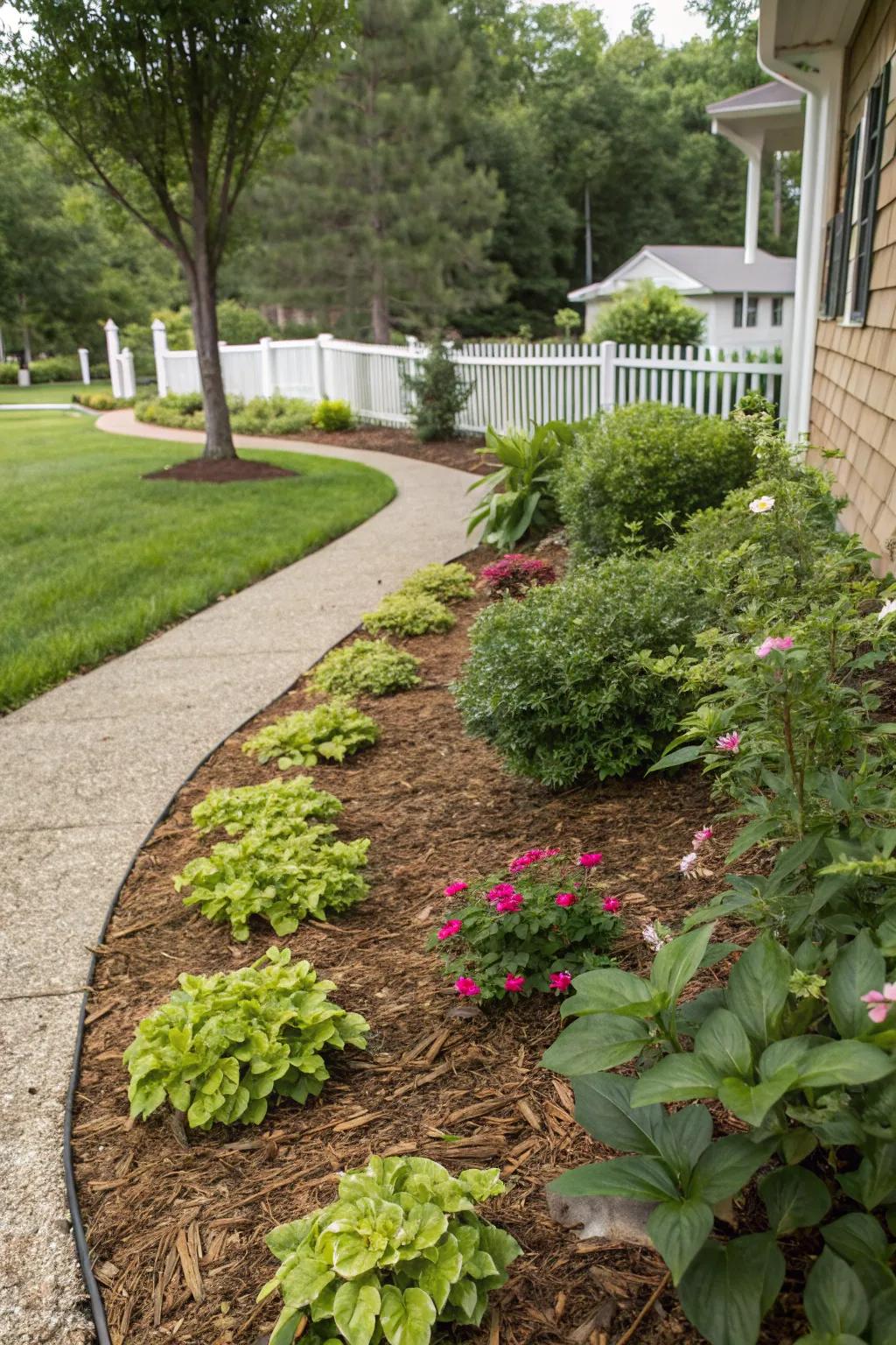Ground cover and mulch enhance beauty and reduce weeds