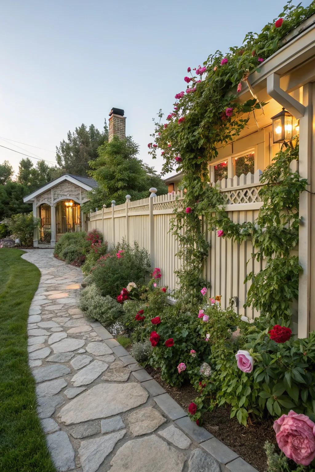 Decorative elements impart individuality to your fence.