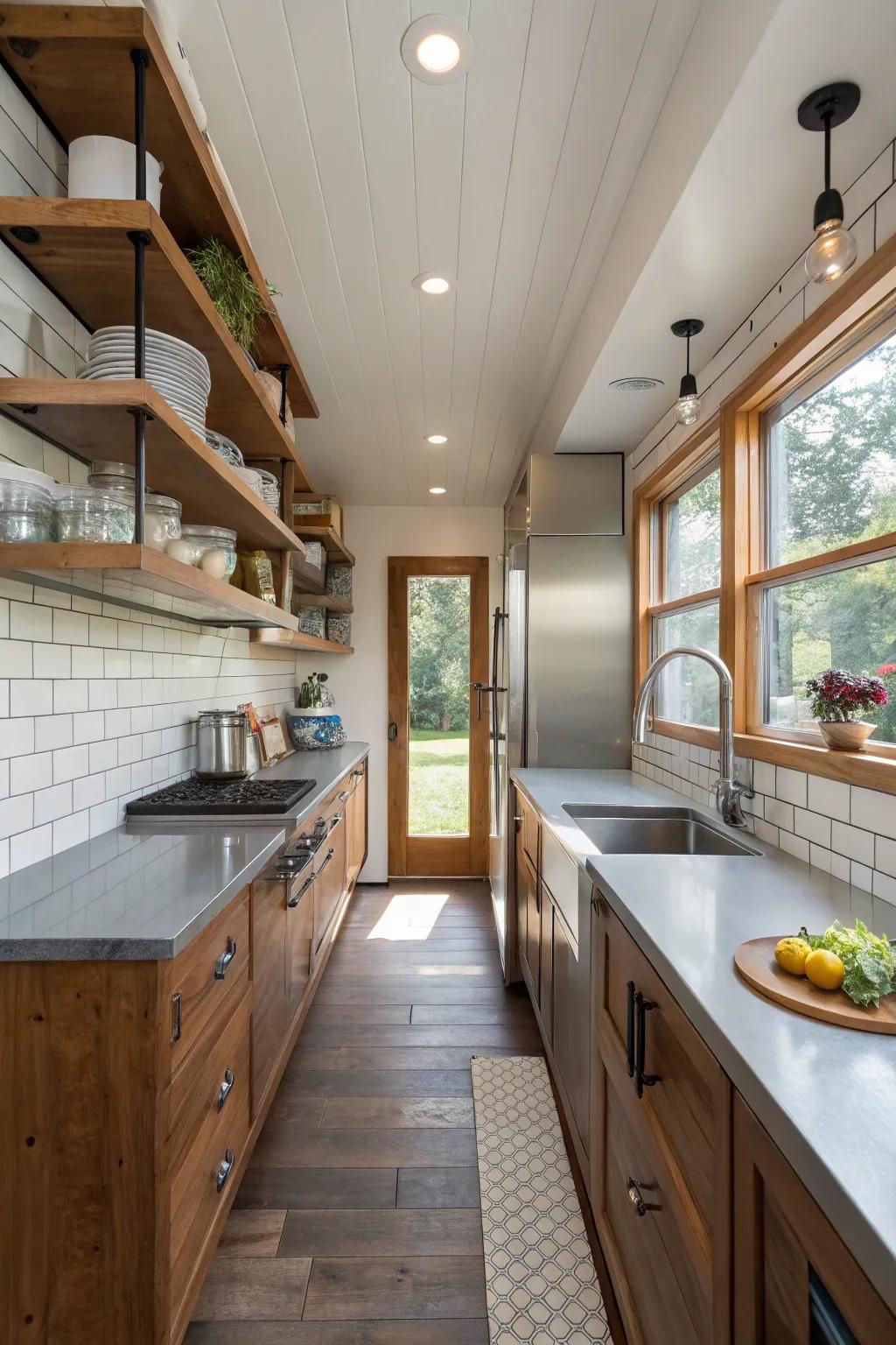 Contrasting textures add visual interest and warmth.