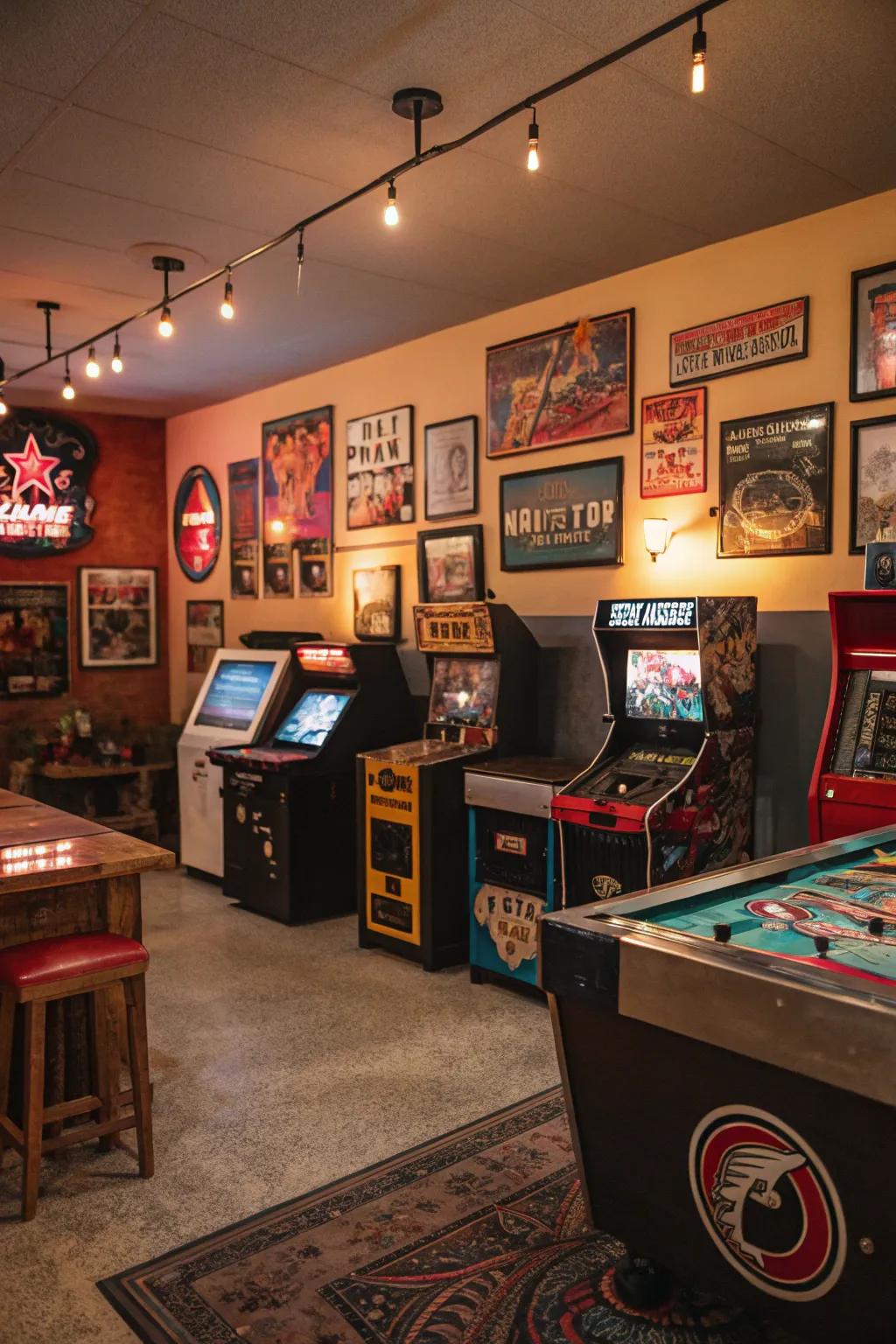 Vintage-inspired colors bring nostalgic charm to your game room.