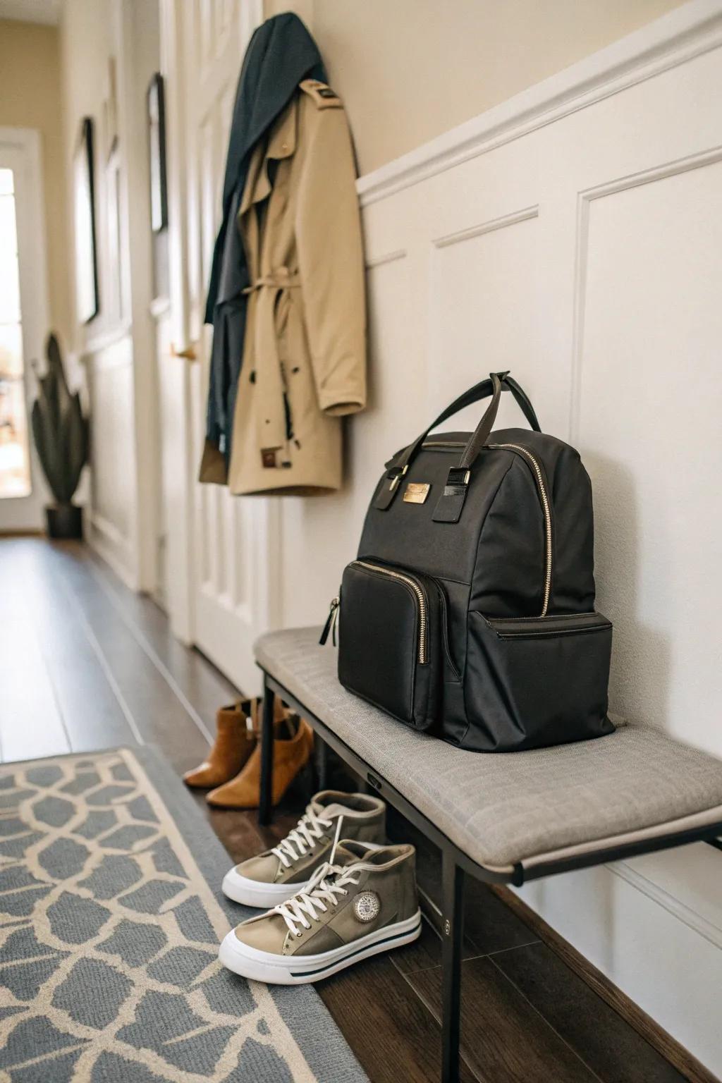 Combine style and practicality with a sleek baby backpack.