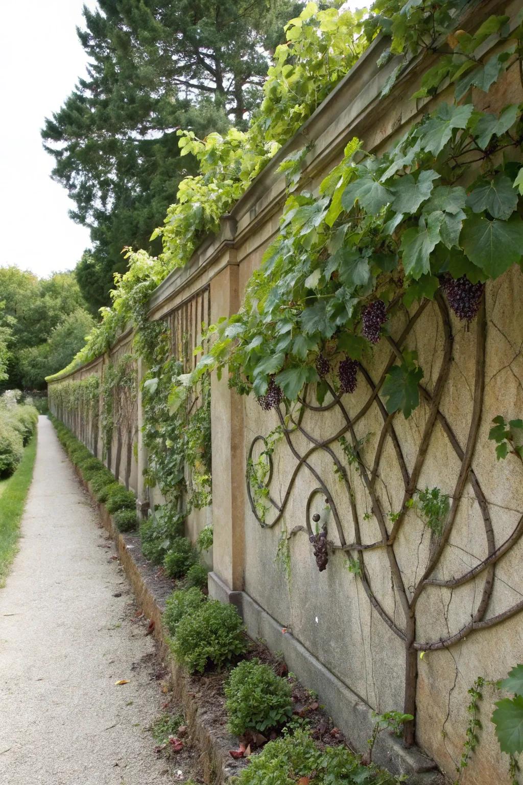 Patterned structures are great for crafting artistic designs with your vines.