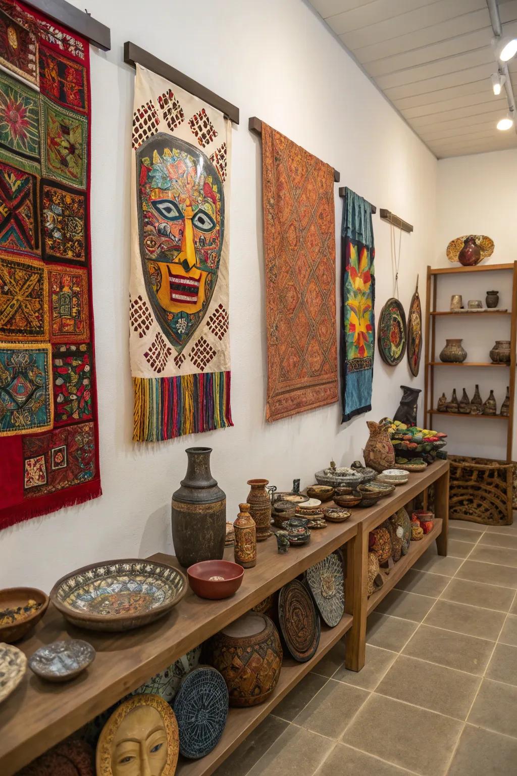 Global influences bring a worldly aesthetic.