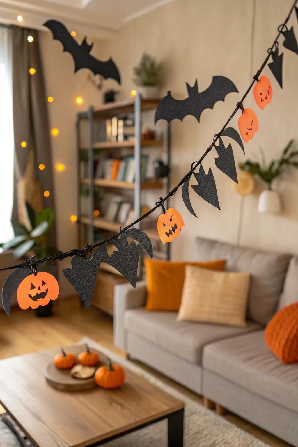 Contribute a tailored touch through do-it-yourself garlands.