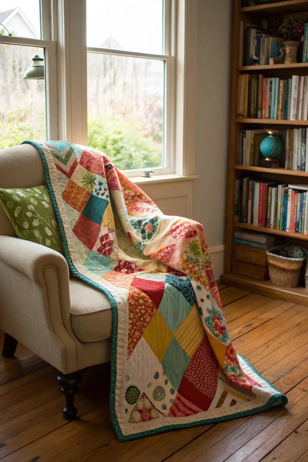 A handmade quilt is full of warmth and a personal touch.