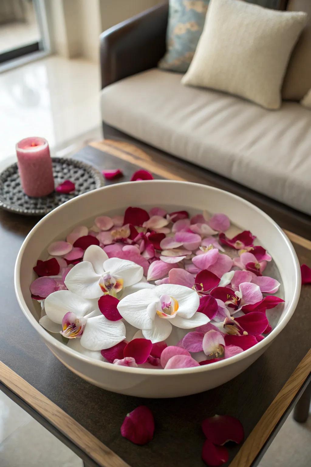 Floating blossoms create a dreamy, ethereal room addition.