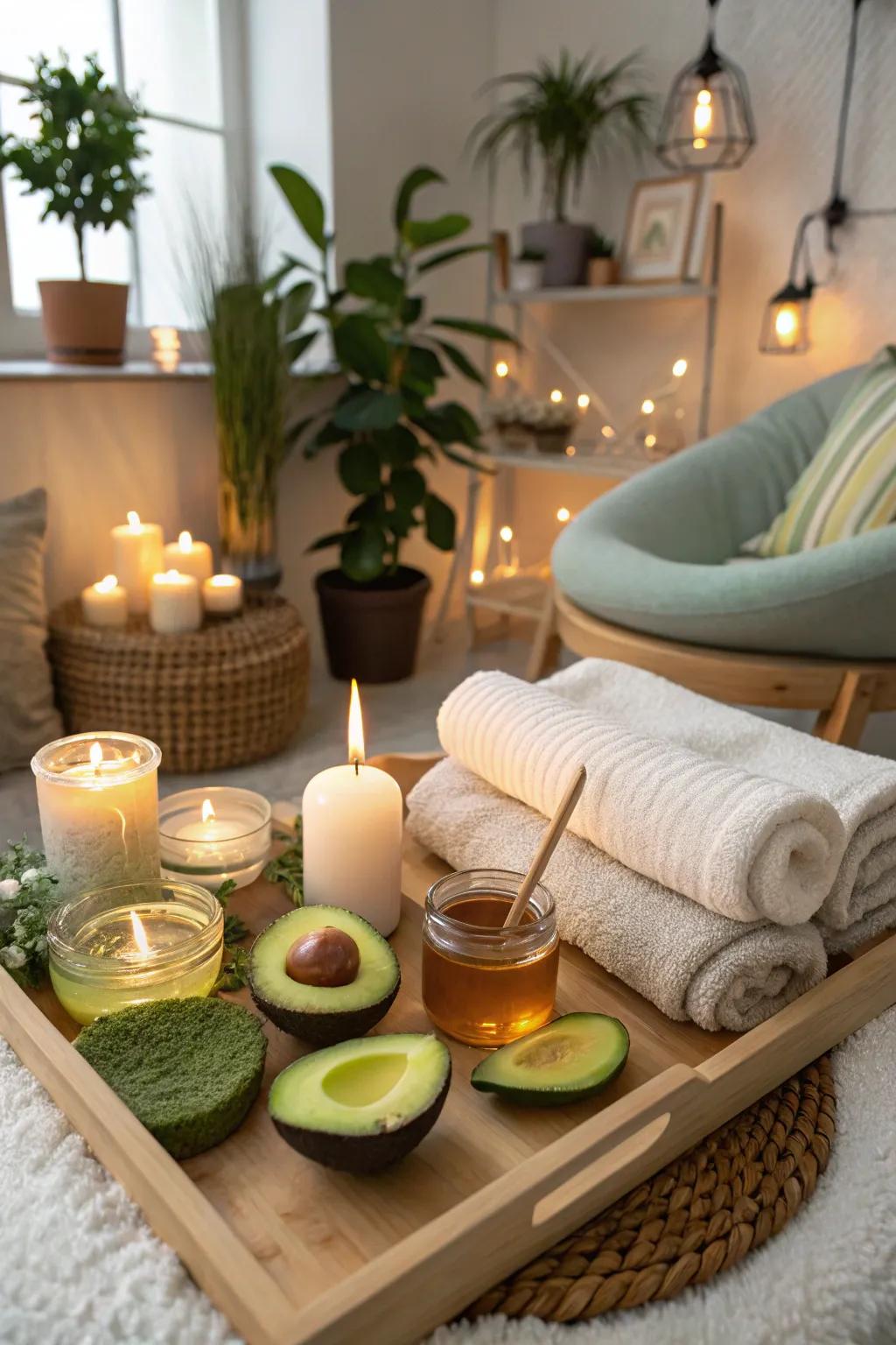 Combine and implement your own homemade spa projects.