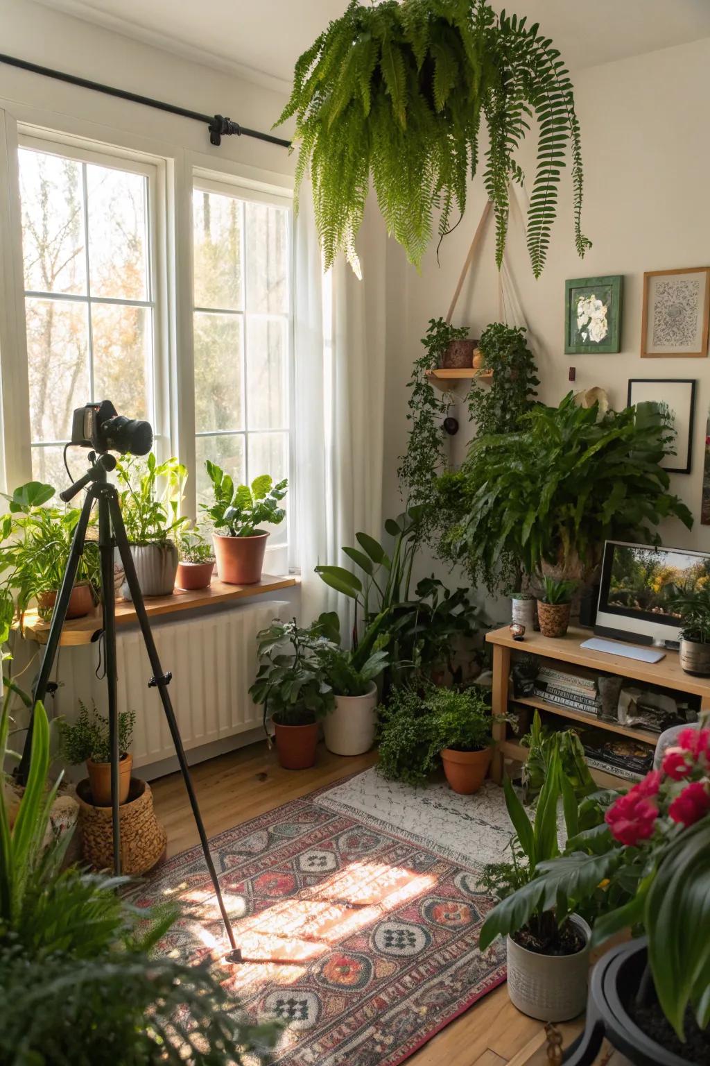 Elevate your space with the organic charm of greenery.