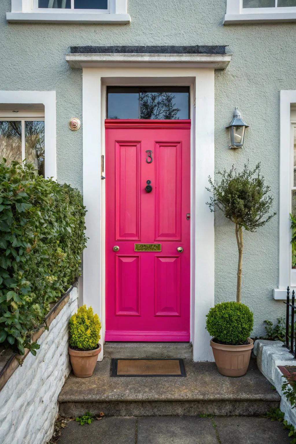 Bold colors making your entrance unforgettable.