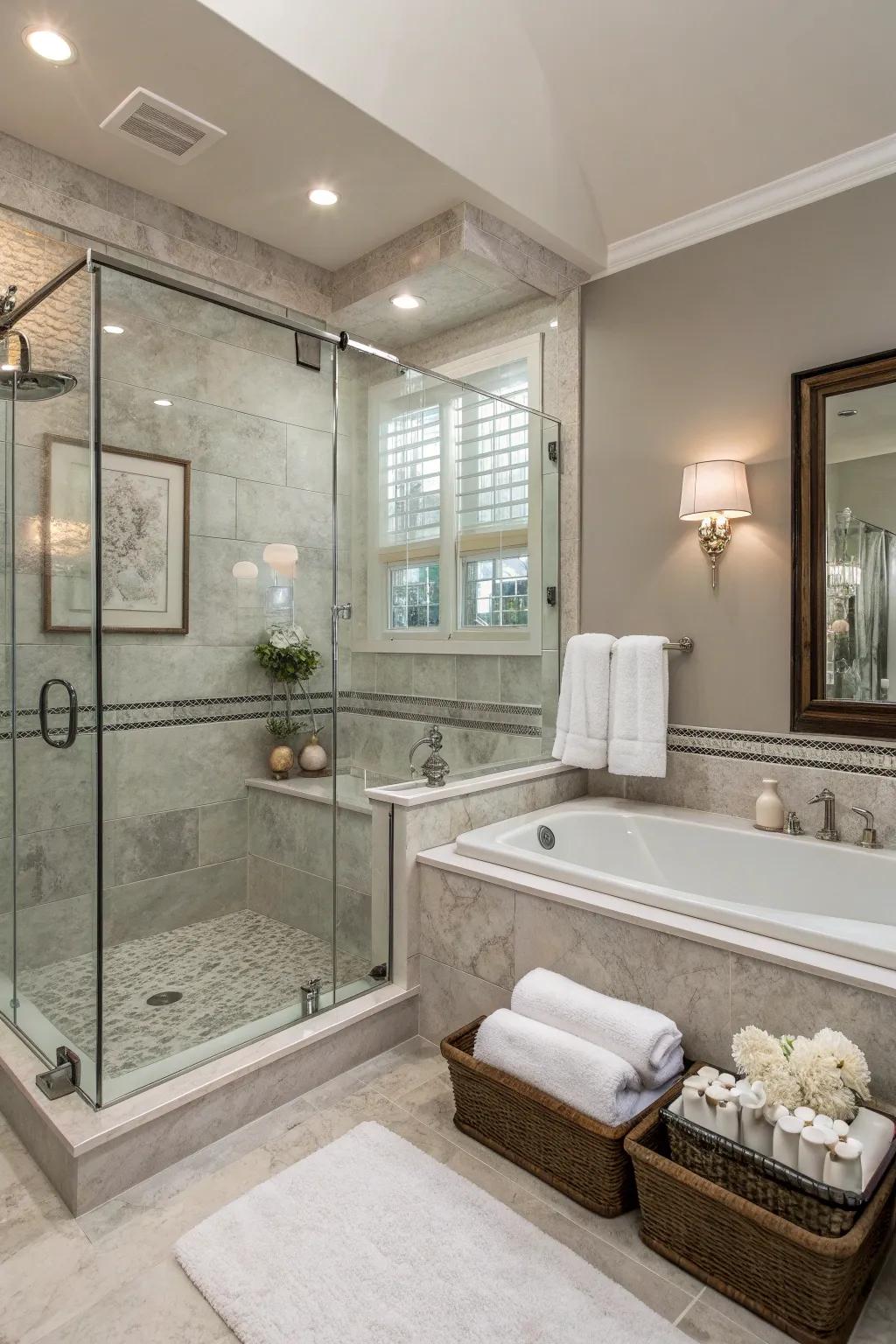 Transform your washroom into a serene retreat with a spa-like ambiance.