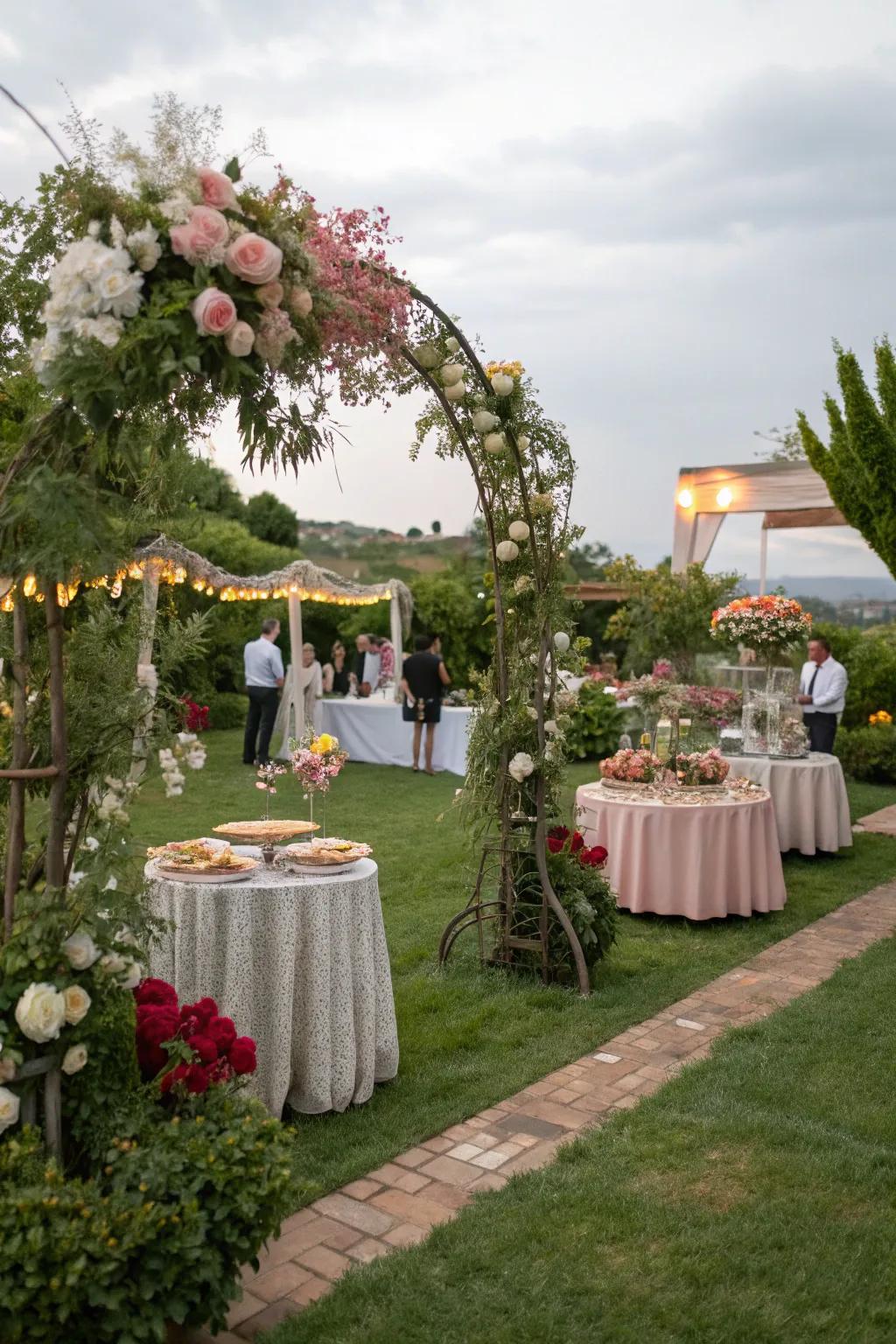 A picturesque outdoor celebration for a housewarming