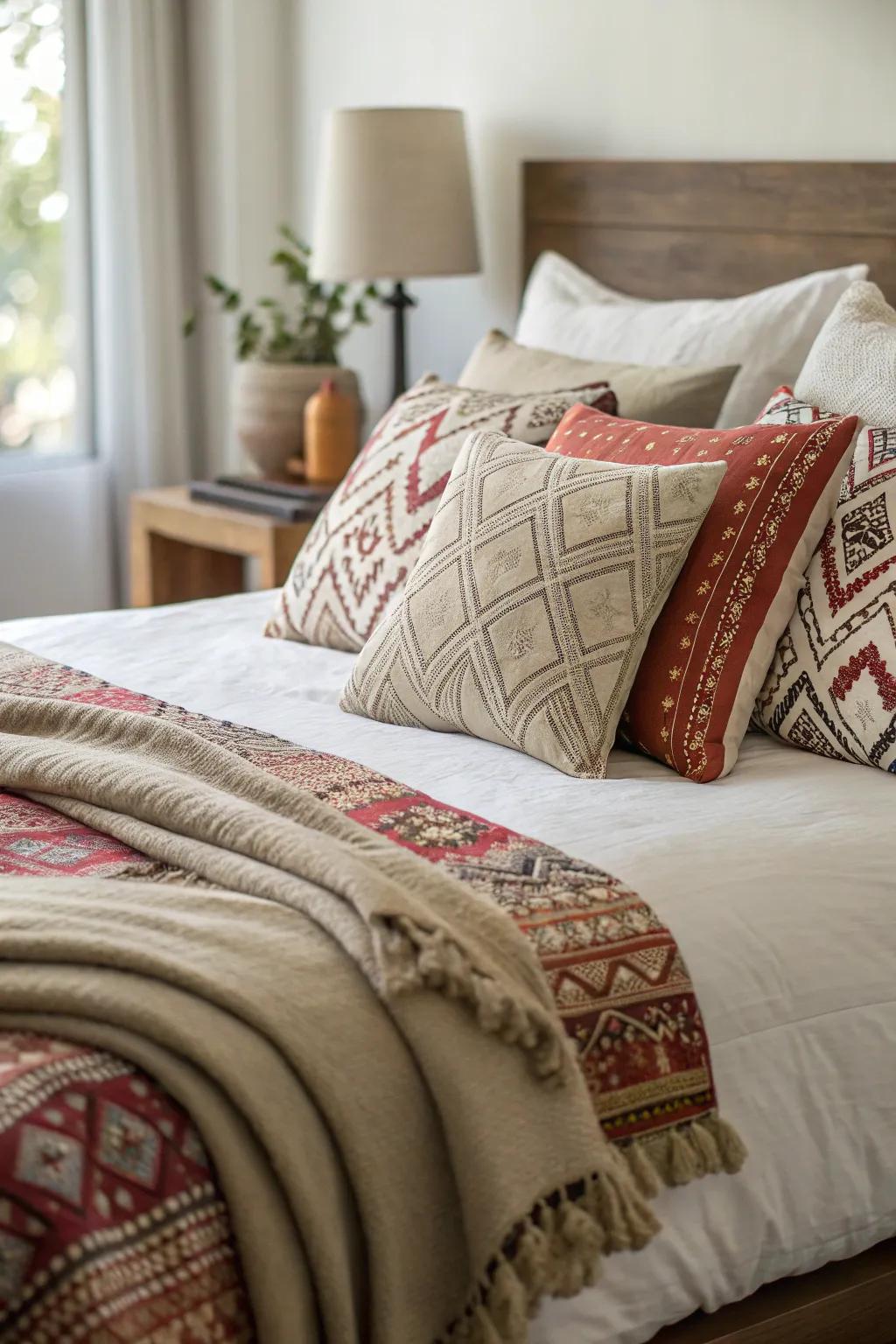 Designs contribute personality and interest to your bed.