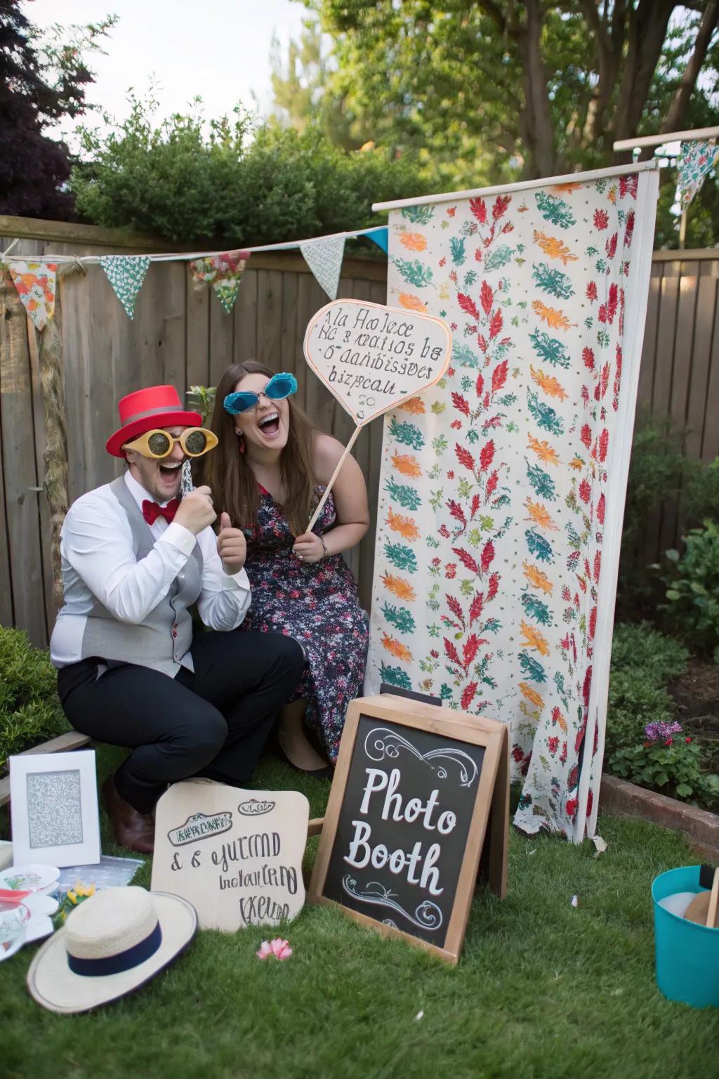 A DIY picture station provides fun and remarkable experiences for visitors.