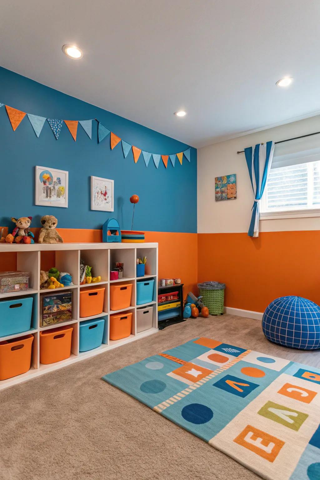 Harmonizing colors add dynamic energy to any area.