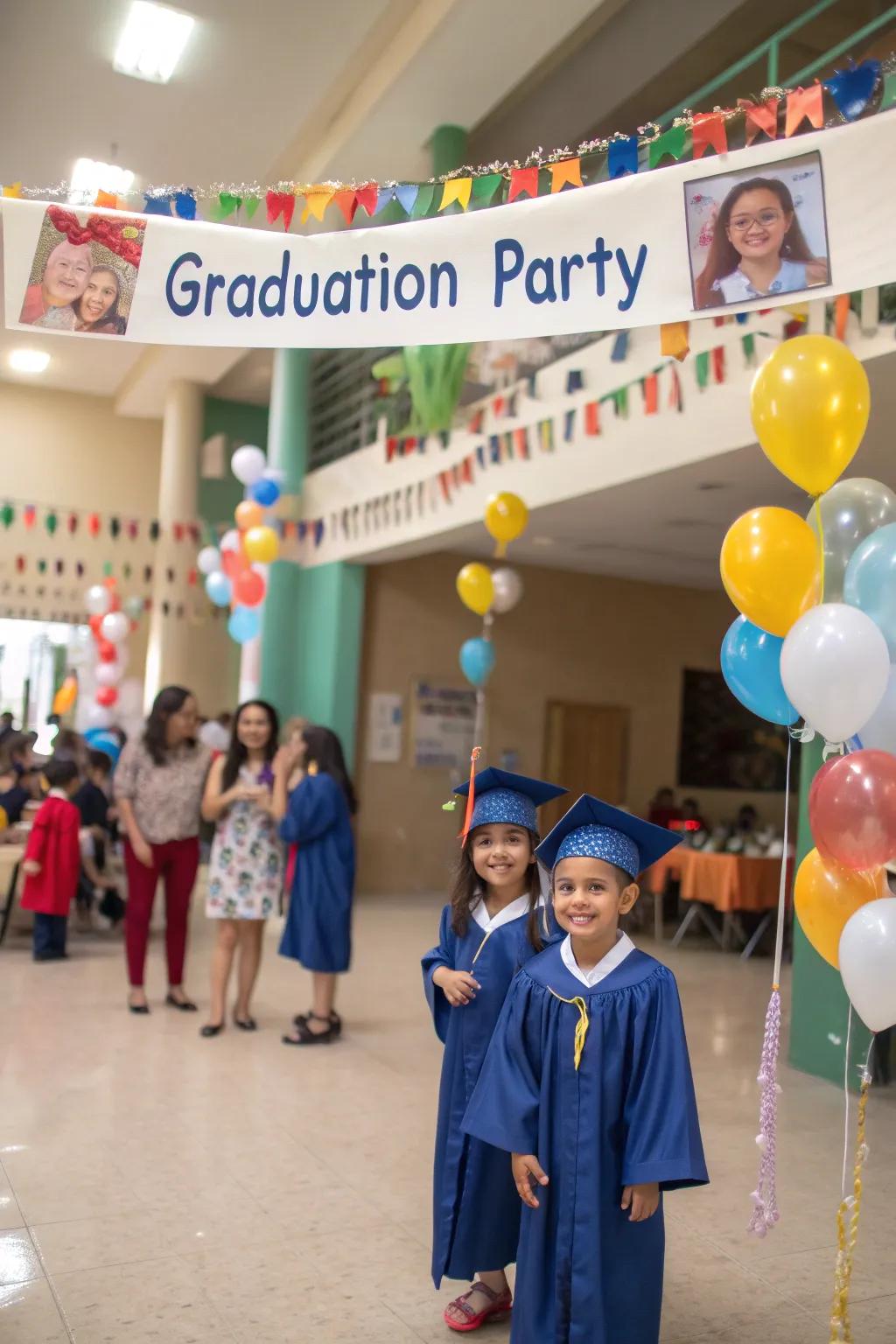 Personal touches using names making the celebration uniquely special.