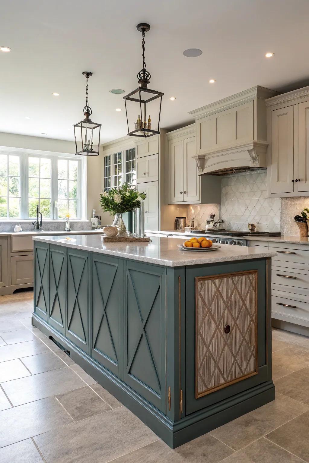 Island paneling can demand attention and style.