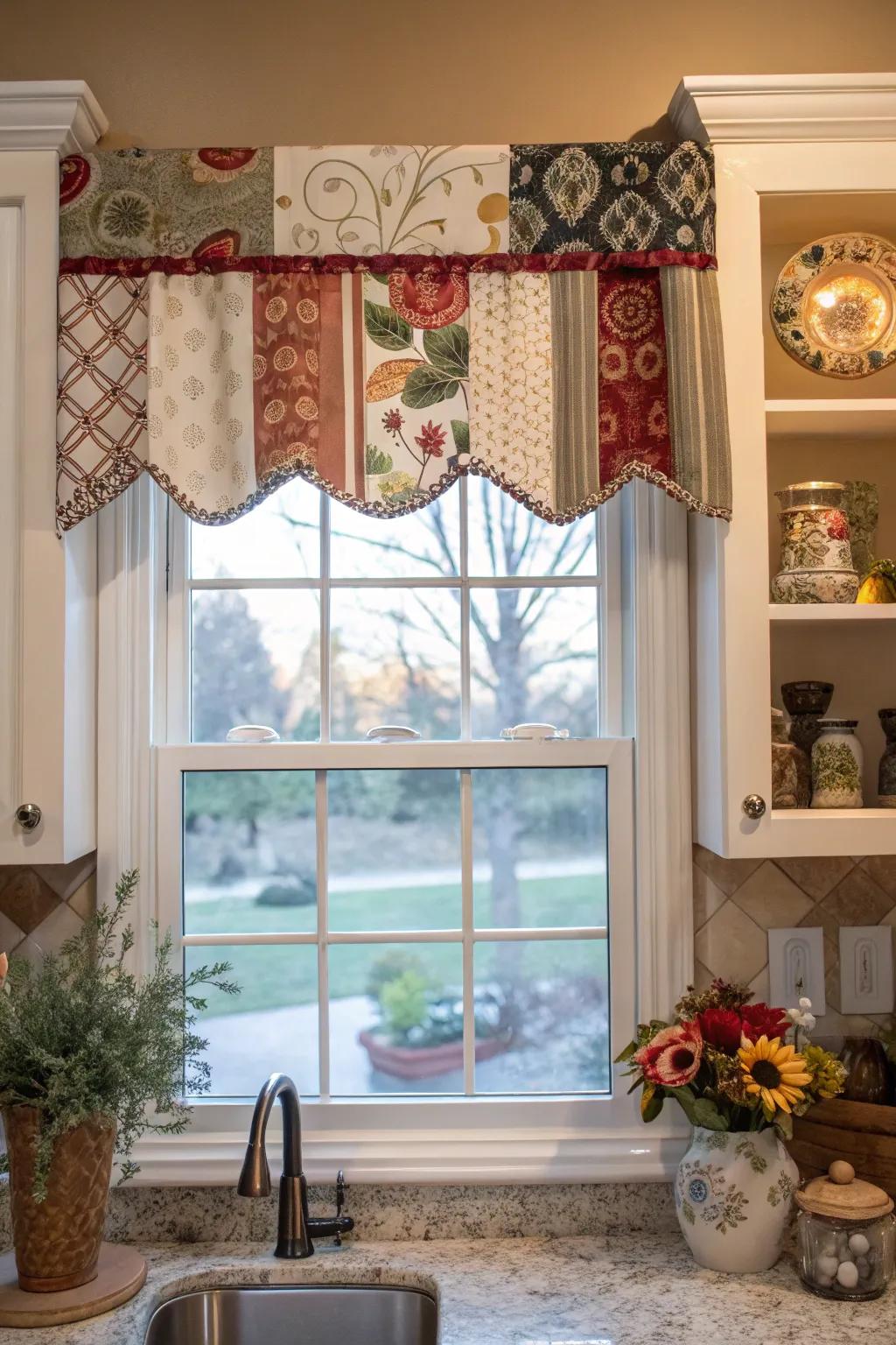 Express your style with mixed design valances.