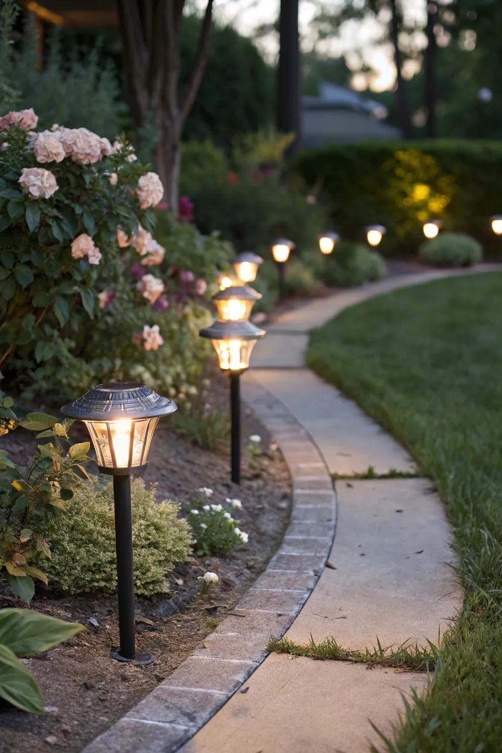 Light up your garden routes with delightful LED lighting.