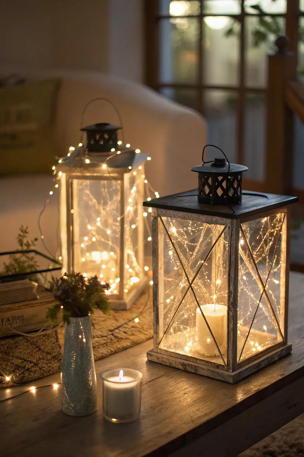 Whimsical handmade beacons adding appeal to a space.