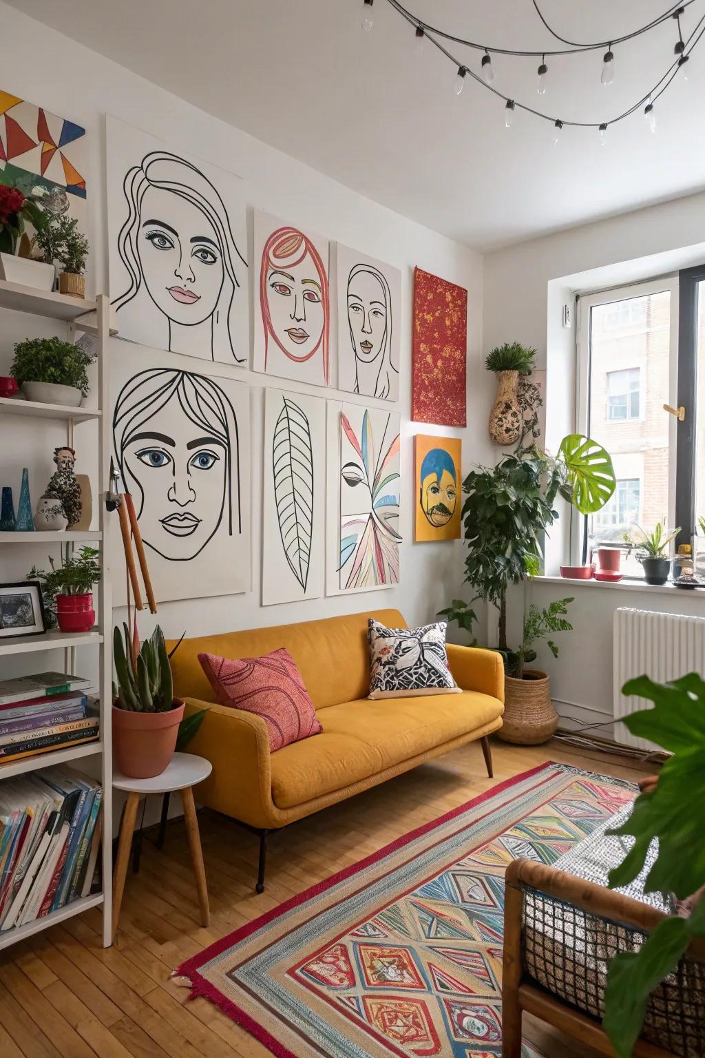 Dynamic, unique art that will make your decor more lively.