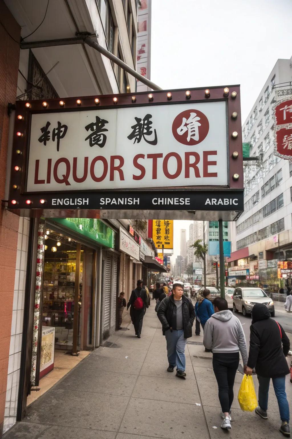 Multilingual signs acknowledge and celebrate diversity.
