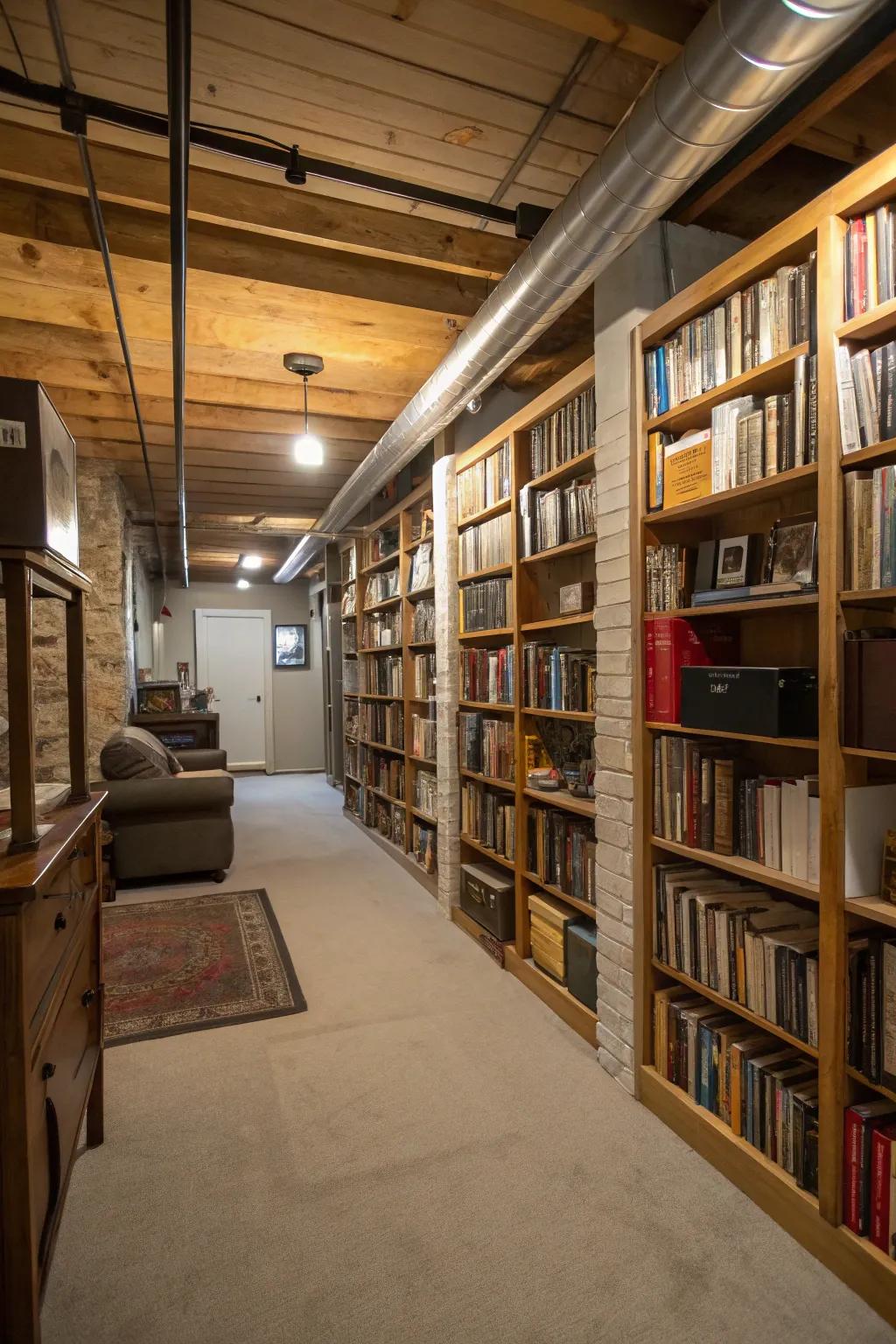 Thoughtful vertical storage improves space perception and functionality.